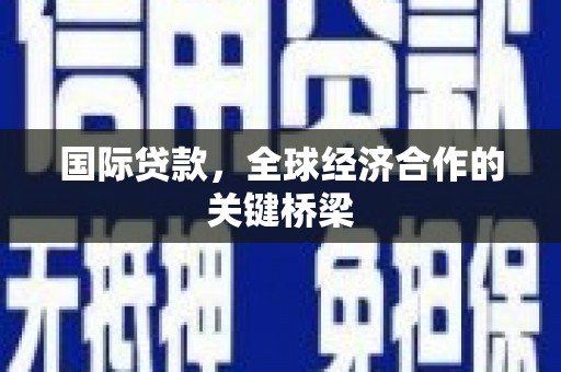 乐都国际贷款，全球经济合作的关键桥梁