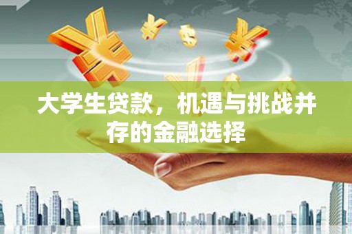 邵阳县大学生贷款，机遇与挑战并存的金融选择