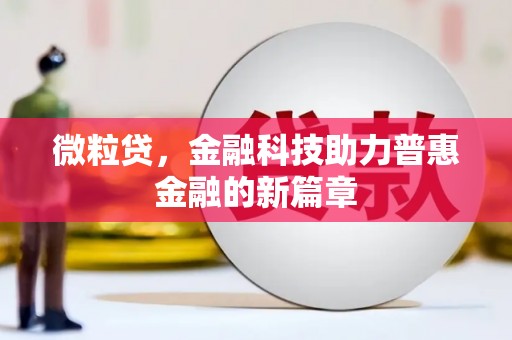 宁夏微粒贷，金融科技助力普惠金融的新篇章
