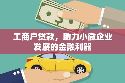 四川工商户贷款，助力小微企业发展的金融利器