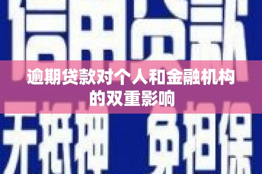 台东逾期贷款对个人和金融机构的双重影响
