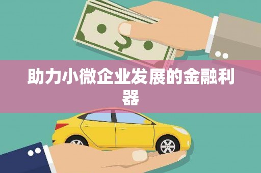 三角助力小微企业发展的金融利器