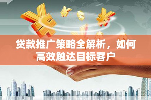 金阳贷款推广策略全解析，如何高效触达目标客户