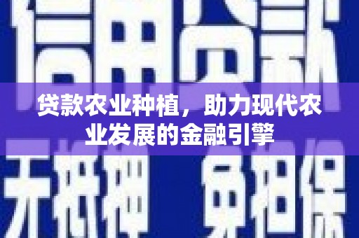 慈溪贷款农业种植，助力现代农业发展的金融引擎