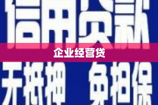 疏附企业经营贷