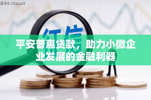 琼结平安普惠贷款，助力小微企业发展的金融利器