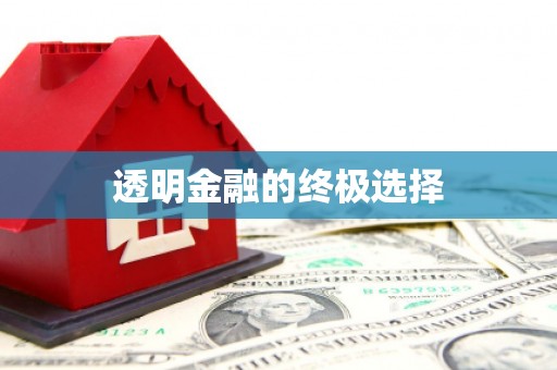 富顺透明金融的终极选择