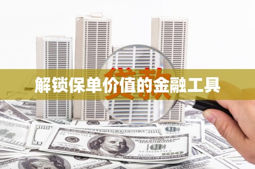 措勤解锁保单价值的金融工具
